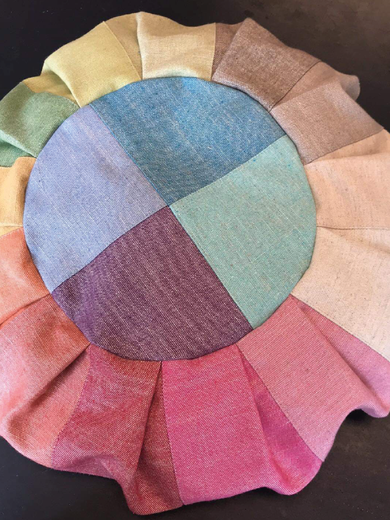 coussin rembourré avec de la laine d'alpaga